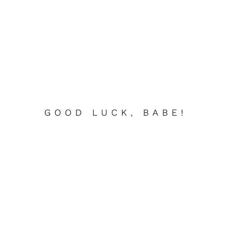 good luck, babe! (acoustic) | Boomplay Music