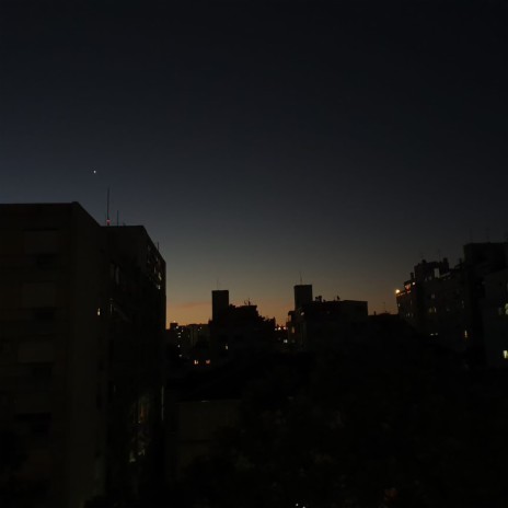 Sunset Behind the Buildings of Porto Alegre ft. colours in the dark