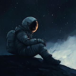 Watching As the Light Drifts Further From View, the Lonely Astronaut Whispers a Lost Goodbye