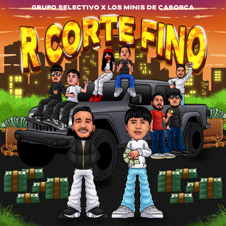 R Corte Fino ft. Los Minis de Caborca | Boomplay Music