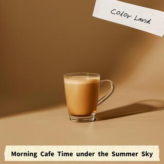 Morning Cafe Time Under the Summer Sky