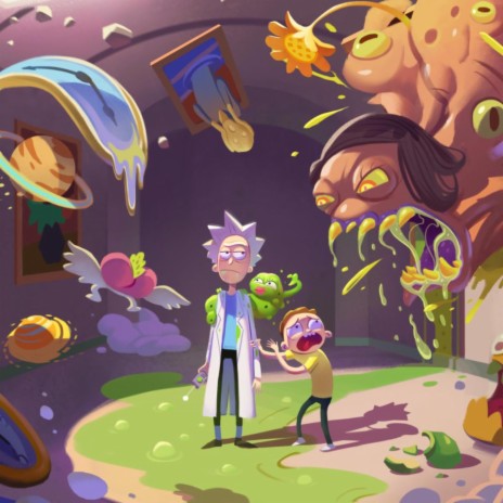 Rick and morty Louis Vuitton wallpaper