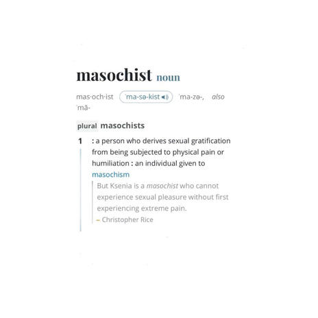 Masochist | Boomplay Music