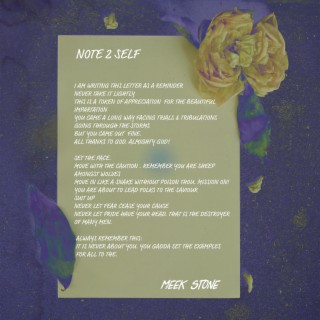 Note To Self lyrics | Boomplay Music