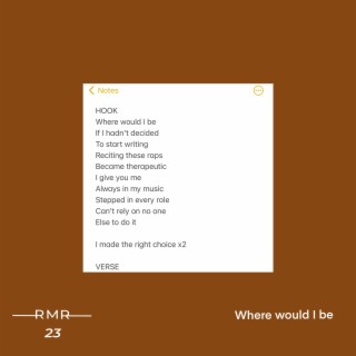 Where Would I Be lyrics | Boomplay Music