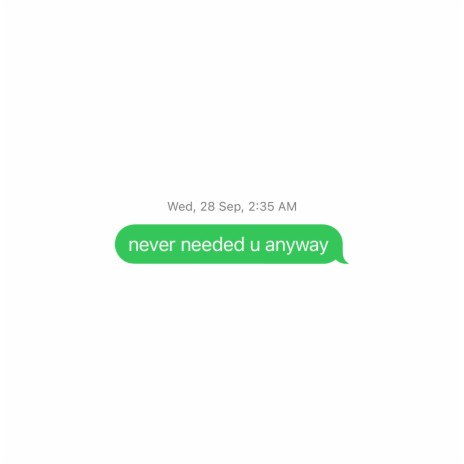 Never Needed U Anyway ft. Aleebi & Danny Hong | Boomplay Music