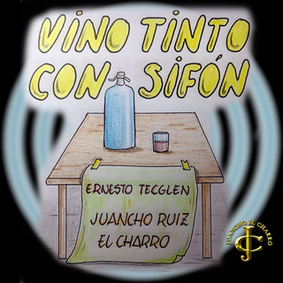 Vino tinto con sifón