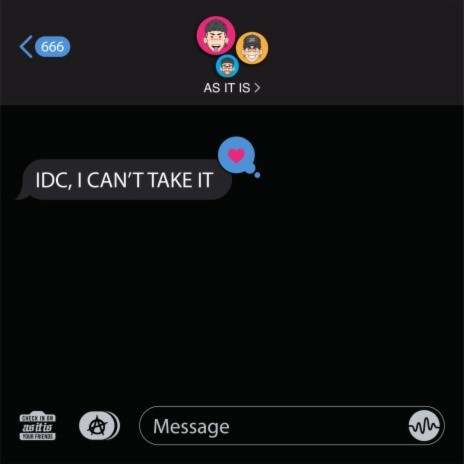 IDC, I CAN’T TAKE IT | Boomplay Music