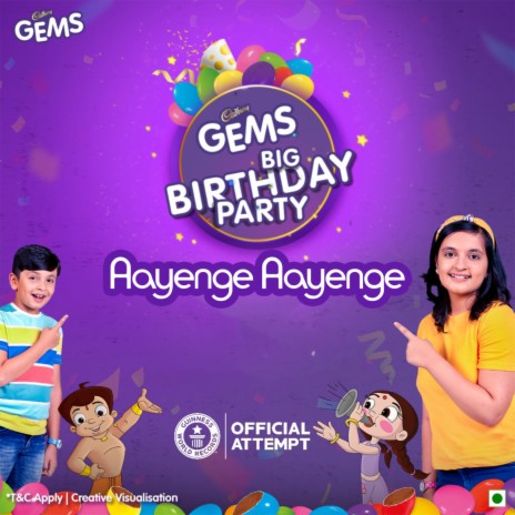 Gems Big Birthday Party: Aayenge Aayenge ft. Sameer Uddin, Gulshan Kumar, Vira Bagai & Kimaya Bagai | Boomplay Music