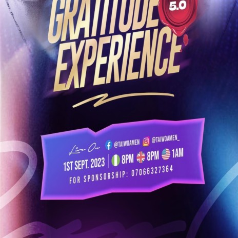 Anulonsoro Gratitude Experience 5.0 | Boomplay Music