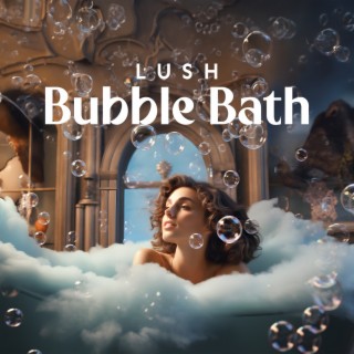 Lush Bubble Bath: Divine Relaxation in Bathtub, Gentle Harp for Home Spa