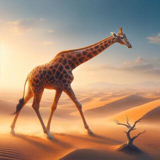 Giraffe in the Desert