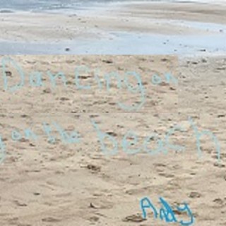 Dancing on the beach