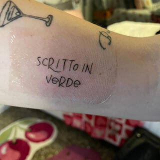 Scritto in verde