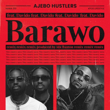 Barawo (Remix) ft. Davido | Boomplay Music