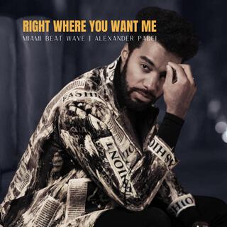 Right Where You Want Me ft. Alexander Padei lyrics | Boomplay Music