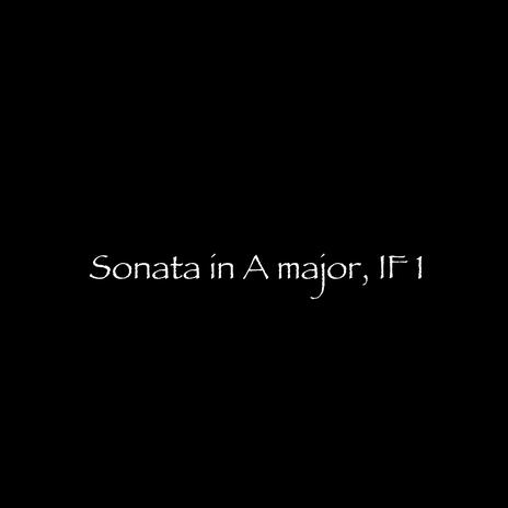 Sonata in A major, IF 1