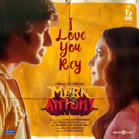 I Love You Rey (From Mark Antony) ft. Nakash Aziz, Roshini JKV & Arafat Mehmood | Boomplay Music