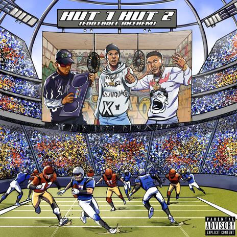 HUT 1 HUT 2 (Football Anthem) ft. Rah Swish | Boomplay Music