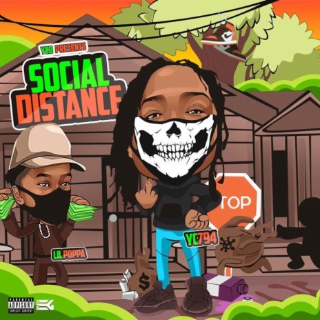Social Distance ft. lil poppa 🅴 | Boomplay Music