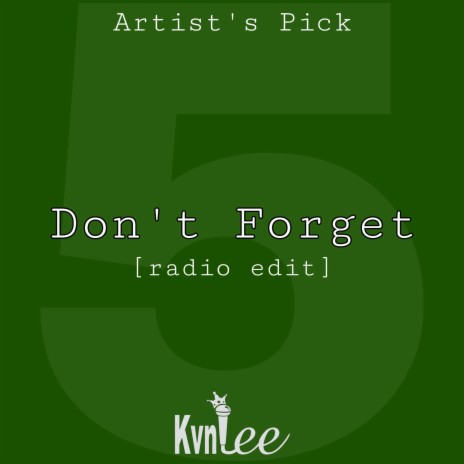 Don't Forget (Radio Edit)