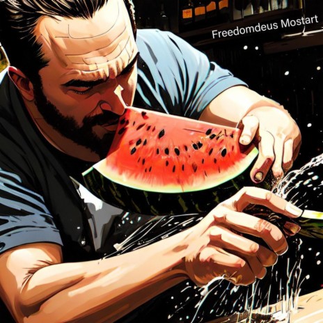 Watermelon smashing bartender