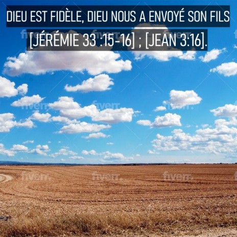 Dieu est fidèle. Dieu nous a envoyé son fils. [jérémie 33 :15-16] ; [jean 3:16]. | Boomplay Music