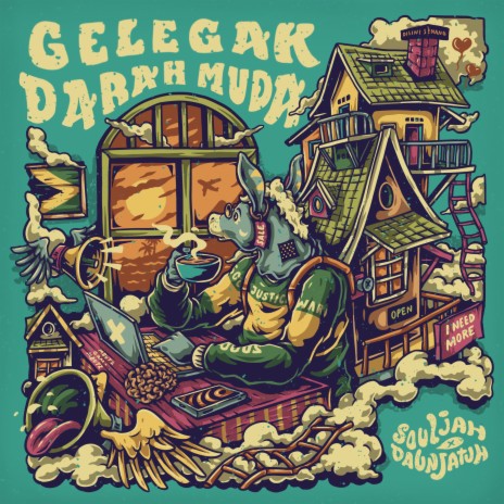 Gelegak Darah Muda ft. Daun Jatuh | Boomplay Music