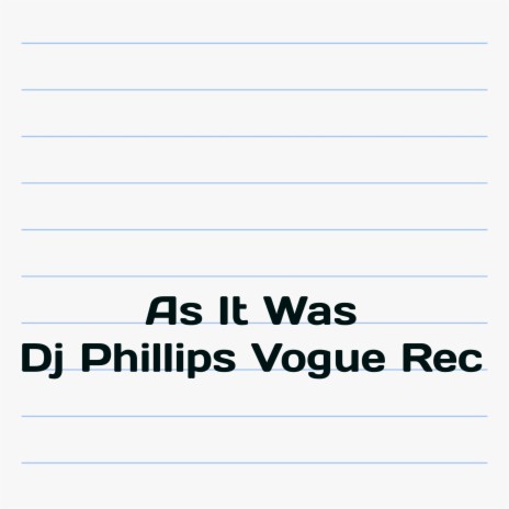 Dj as It Was (REMIX) | Boomplay Music