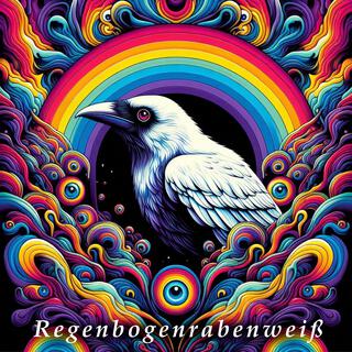 Regenbogenrabenweiß