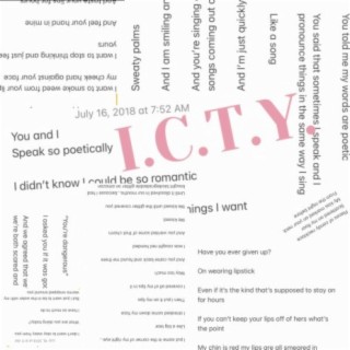 ICTY (In Comparison To You) lyrics | Boomplay Music