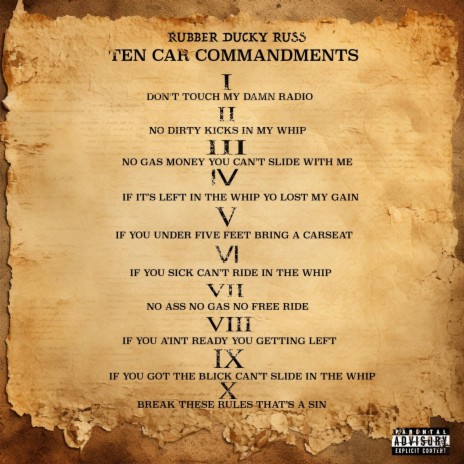 10 Car Commandements | Boomplay Music