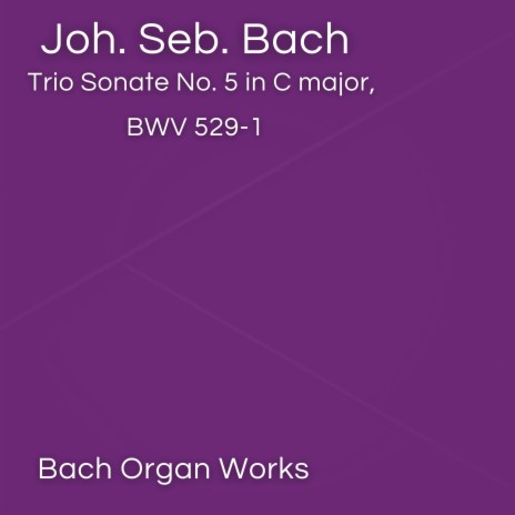 Trio Sonate No. 5 in C major, BWV 529-1 (Bach Organ Works in March) | Boomplay Music