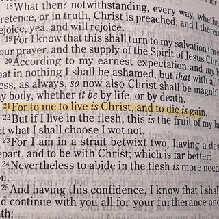 To Live is Christ