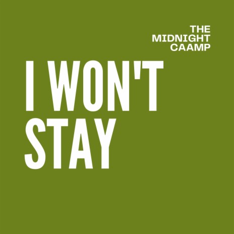 I Won't Stay | Boomplay Music