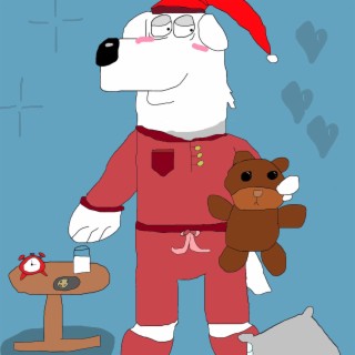 Sleepy Brian Griffin with Red Pajamas