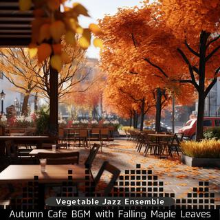 Autumn Cafe Bgm with Falling Maple Leaves