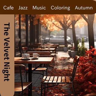 Cafe Jazz Music Coloring Autumn