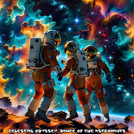 Celestial Odyssey: Dance of the Astronauts