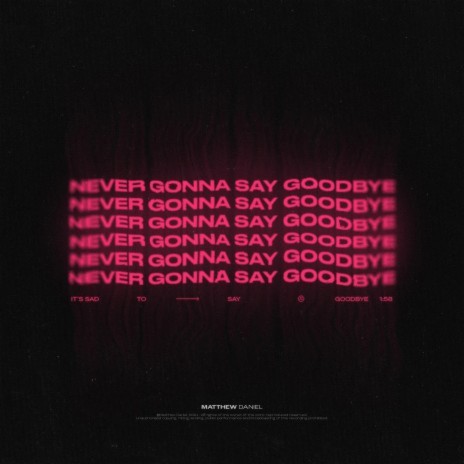 Never Gonna Say Goodbye | Boomplay Music