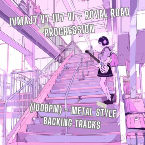Abmaj7 Bb7 Gm7 Cm (Royal Road Progression (100bpm) Metal Style Backing Tracks in Eb) | Boomplay Music