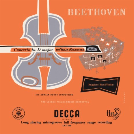 Beethoven: Violin Concerto in D Major, Op. 61: I. Allegro ma non troppo ft. London Philharmonic Orchestra & Sir Adrian Boult | Boomplay Music