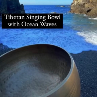 Tibetan Singing Bowl with Ocean Waves