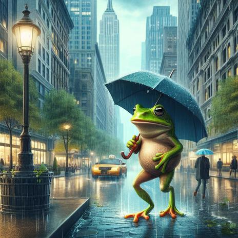 Frog Under an Umbrella