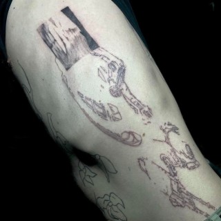 Фартук для Tattoo мастера с разрезом