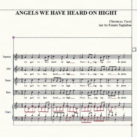 ANGELS WE HAVE HEARD ON HIGHT (Part of Alto)