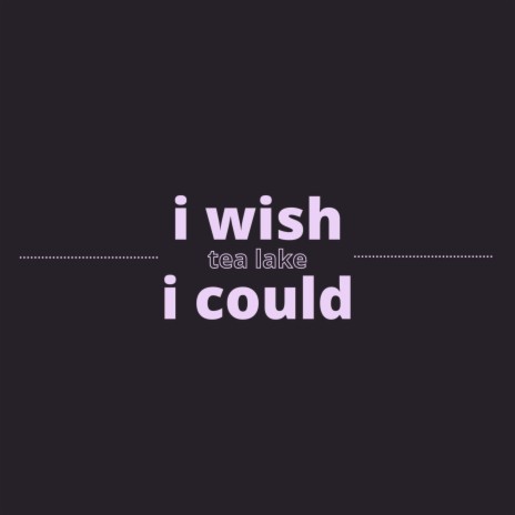 i wish i could