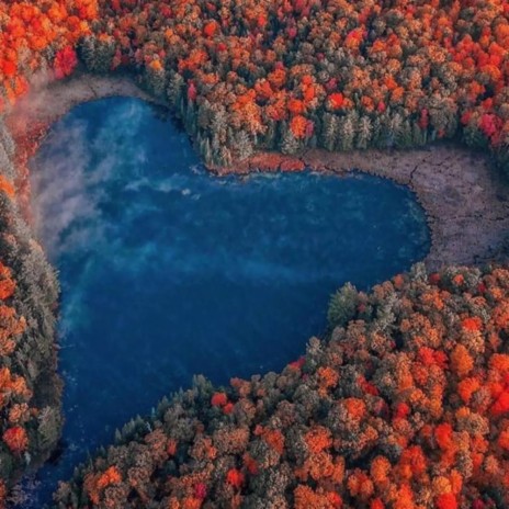 heart shaped lakes