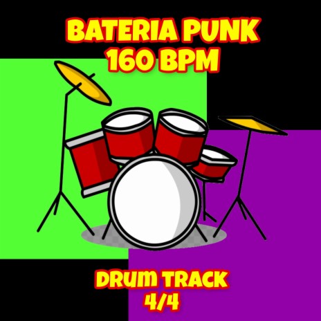 Bateria Punk 160 bpm Drum Track | Boomplay Music