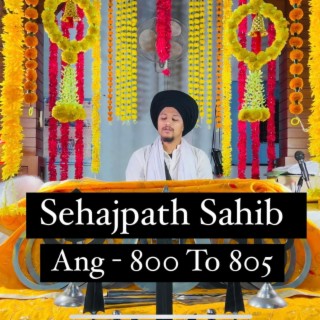 Sehajpath Sahib Ang 800 To 805